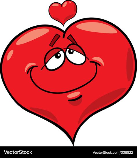 Heart In Love Cartoon Royalty Free Vector Image
