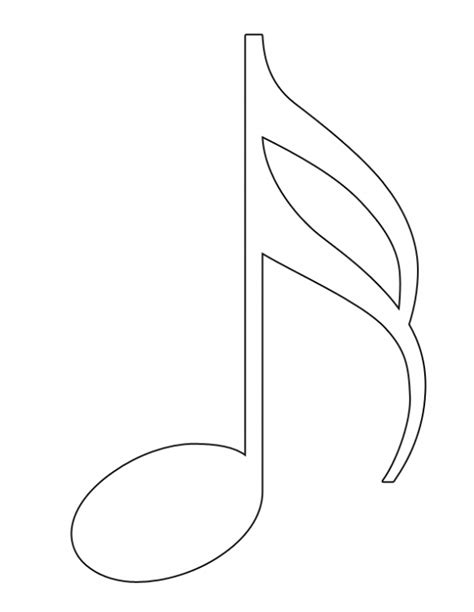 Printable Music Note Coloring Pages Coloring Me Clipart Best