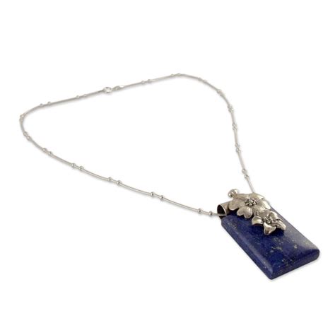 Unicef Market Fetching Sterling Silver Women S Necklace With Lapis