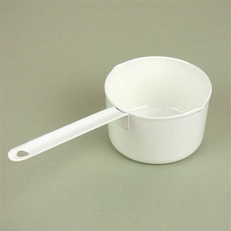 Handmade White Enamel Measuring Cup 200ml Made In Japan