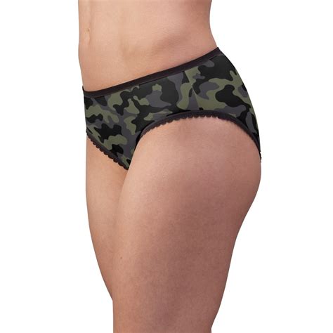 Camo Panties Bikini Panties Camouflage Underwear Military Etsy