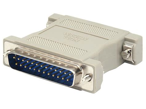 Db25 Parallel Port Null Modem Adapter Mm 25 Pin Malemale Adaptor Ebay