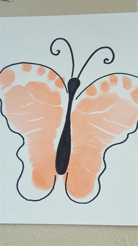 Butterfly Footprint Butterfly Footprints Art Prints Footprint Art