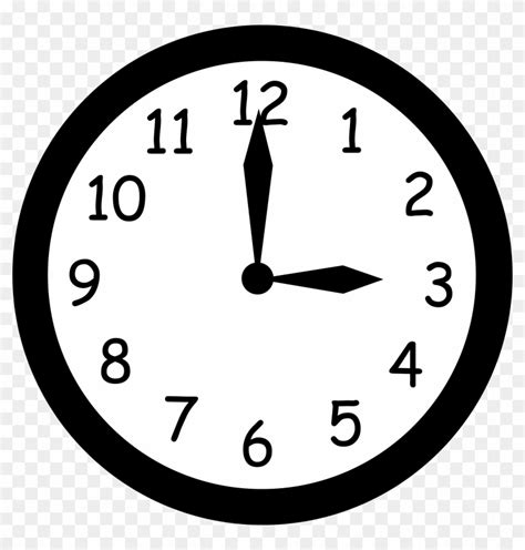 Time Clock Clipart Black And White Free Transparent