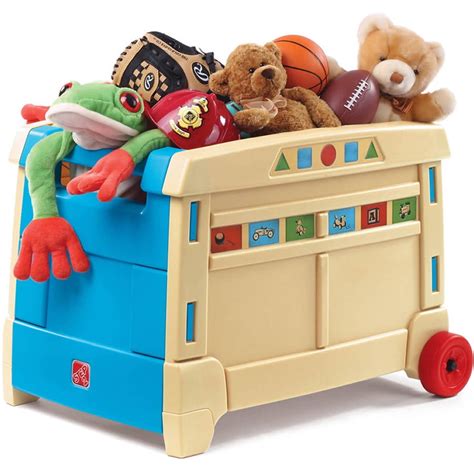 Step2 Lift And Roll Kids Toy Box And Organizer Storage Set