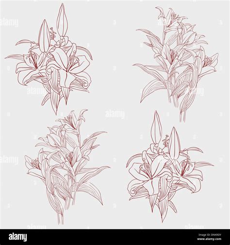 Set Of In Hand Drawn Style Vector Illustration Stock Vector Image