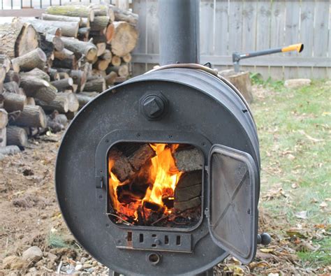 Building A Simple Barrel Stove 7 Steps With Pictures Instructables