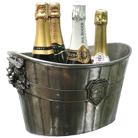 Rare Bollinger 4 Bottle Champagne Ice Bucket In 2021 Champagne Ice Bucket Ice Bucket Bottle