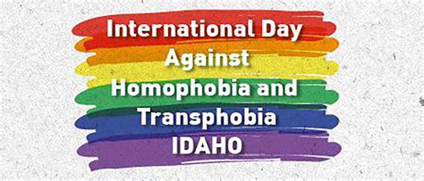 Joint Statement On The International Day Against Homophobia And