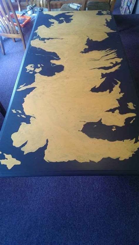 Game Of Thrones Hand Painted Westeros Table Game Of Thrones Hand