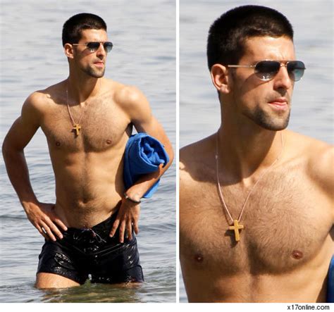 Novak Djokovic Shirtless Tennis Hunk Makes A Splash In Malibu