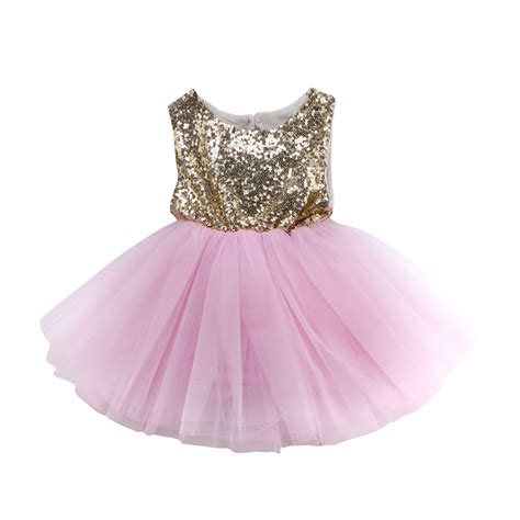 Baby Girls Ball Gown Dress Baby Flower Kids Party Prom Wedding Dresses