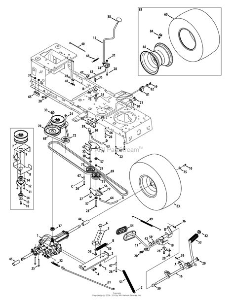 Mtd 13aj78ss099 247288842 2012 Parts Diagram For Transmission