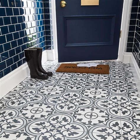 A wide range of bathroom floor tiles, less than half the price on the high street. Ledbury Encaustic Patterned Marina Blue Ceramic Wall ...