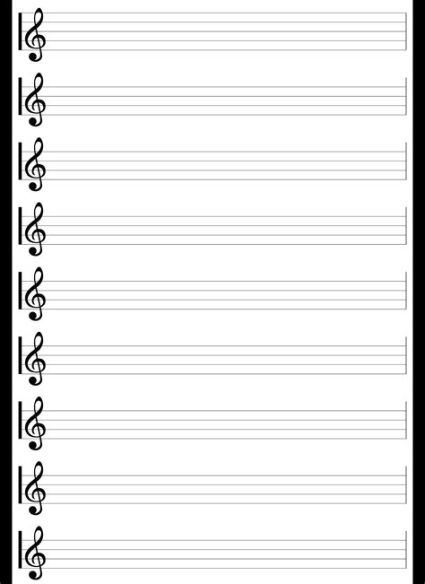 5 Best Images of Free Printable Staff Paper Blank Sheet Music - Blank ...