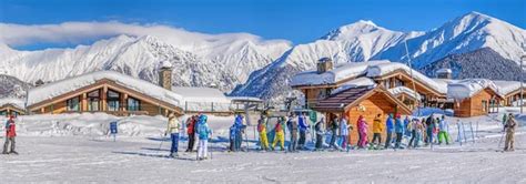 Sochi Russia January 31 2016 Ski Track Of The Skiing Complex