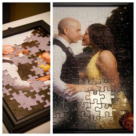 We Put A Puzzle Piece In Each Guests Invitationhad Them Bring It To