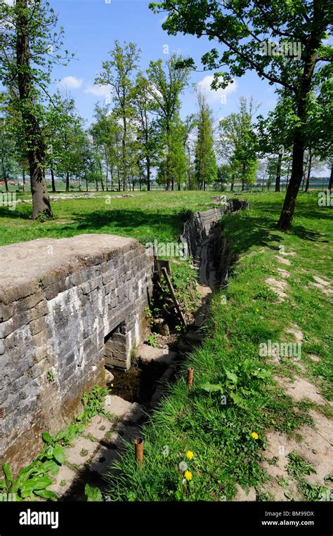 German Concrete Dugout First World War Preserved Trenches At