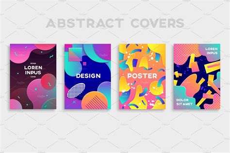 Gradient Posters Template Graphic Patterns Creative Market