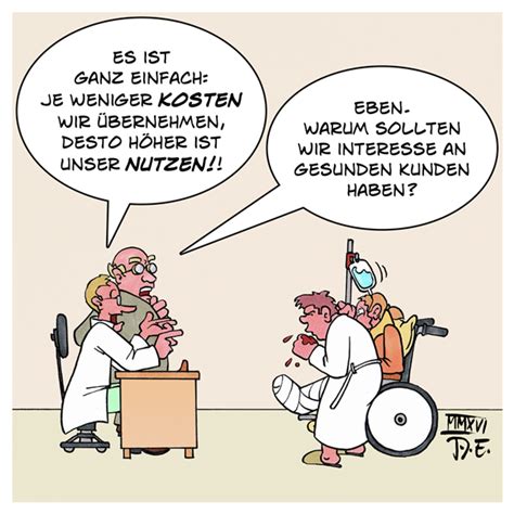 Kranke Versicherung Karikatur Von Timo Essner