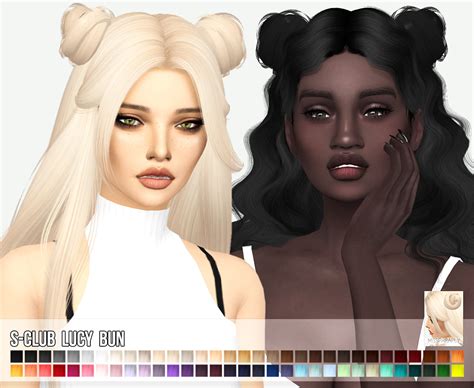 Sims 4 Cc Hair Bun Sims 4 Hairs Simsworkshop Buns N B