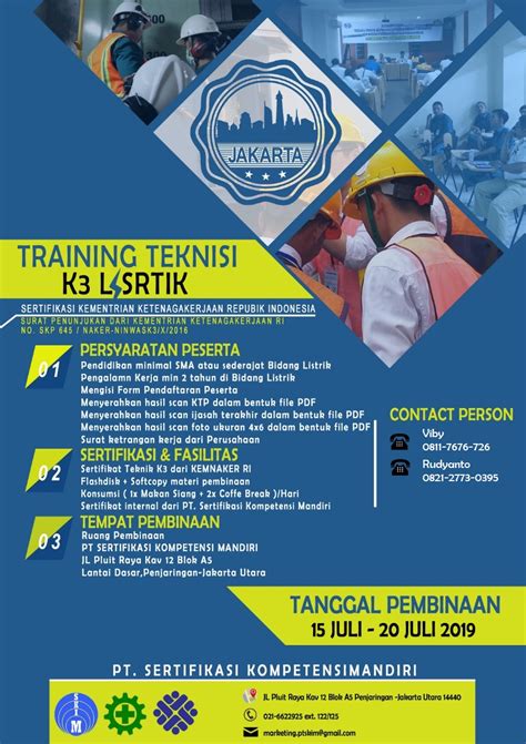 Training Teknisi K3 Listrik Jakarta 15 20 Juli 2019 Cepagram