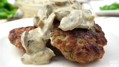 Tasty Burger Patties With Mushroom Gravy Low Carb Keto Recipe Youtube