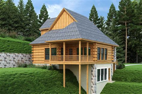 Log Home With 3 Bedrooms And A Loft Overlook Option 55079br