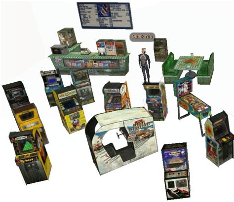 Second Life Marketplace Arcade Game Room Boxed