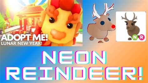 Making A Neon Reindeer In Adopt Me Youtube