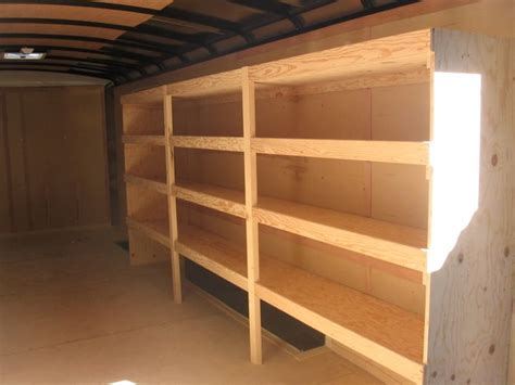 How To Build Shelves In An Enclosed Trailer