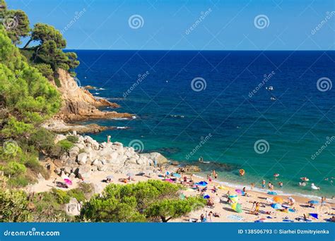 Spain Nudist Beach Cala De Boadella In Lloret De Mar Editorial Stock Photo Image Of Water
