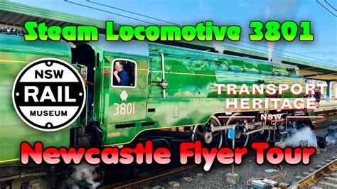 Steam Locomotive 3801 Newcastle Flyer Tour Central Station 16th