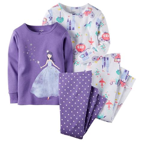 Girls 4 14 Carters Graphic Pajama Set Kids Outfits Carters Baby