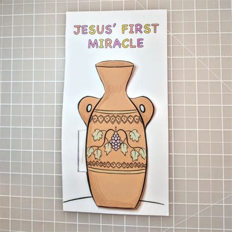 Jesus First Miracle Sabbath School Crafts