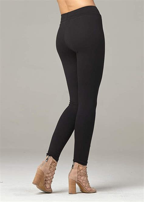 Premium Ultra Soft Stretch High Waisted Cotton Leggings For Black Size Large T Ebay