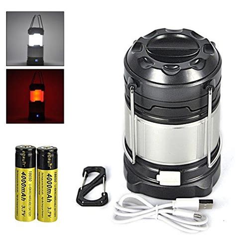 Boruit Suboos Portable Rechargeable Led Camping Lantern Include Red