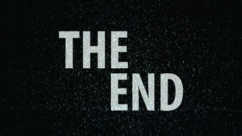 The End Title Sequence Stock Footage Video 8476261 Shutterstock