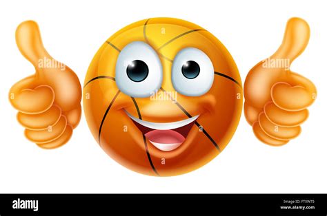 A Happy Cartoon Basketball Ball Man Mascot Character Doing A Double
