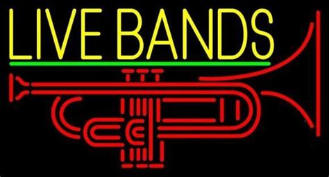 Live Bands Neon Sign Bar Sign Neon Light Diy Neon Signs