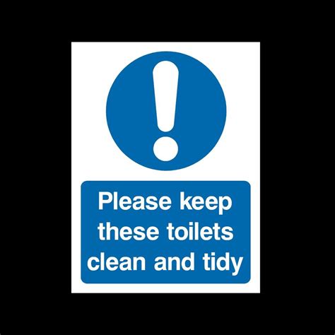Please Keep These Toilets Clean Sign Sticker All Sizes