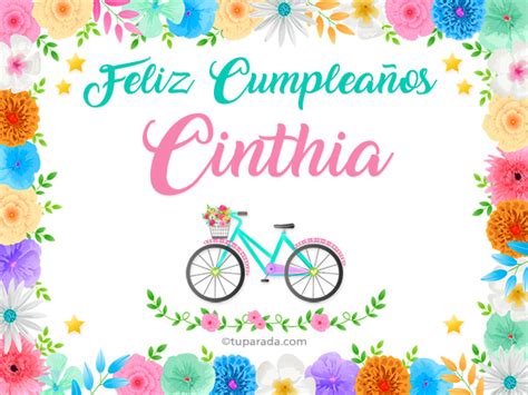 Como dicen las pastillas del abuelo: Nombre Cinthia - Cinthia, tarjetas
