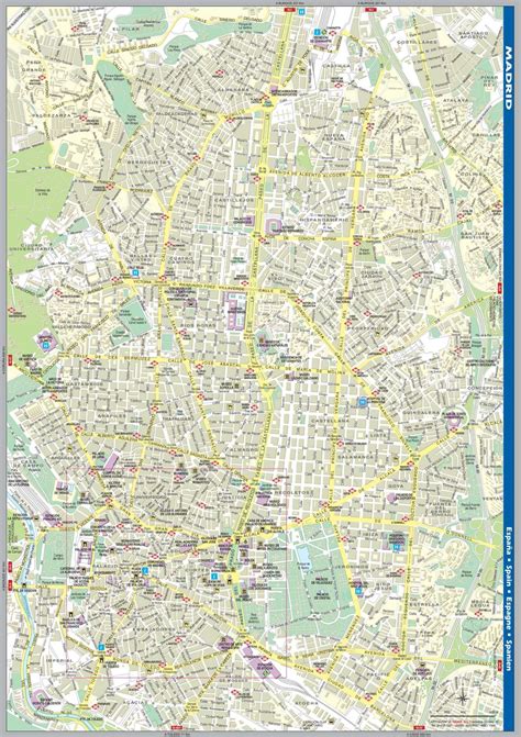 Madrid Centro De La Ciudad Calle Mapa Callejero De Madrid España
