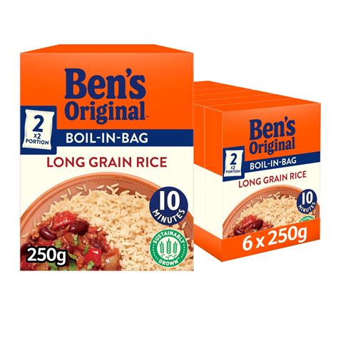 Bens Original Boil In Bag Long Grain Rice 2 X 125g Bb Foodservice