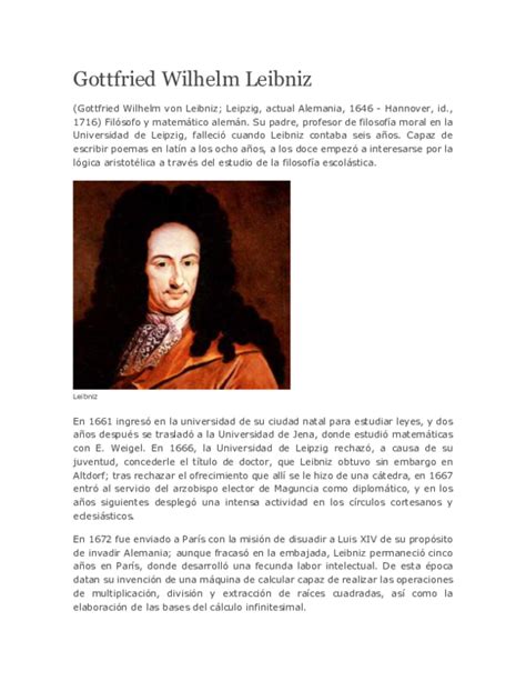 Doc Gottfried Wilhelm Leibniz Erick Velásquez