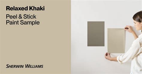 Relaxed Khaki Paint Sample By Sherwin Williams 6149 Peel And Stick