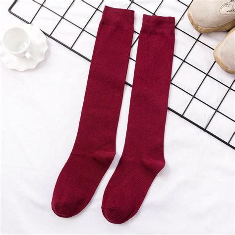 koop news fashion women s stockings solid cotton soft long sock for woman sexy lingerie japan
