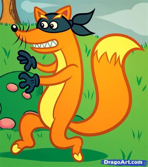 How To Draw Swiper Swiper From Dora The Explorer Step By Step Pbs
