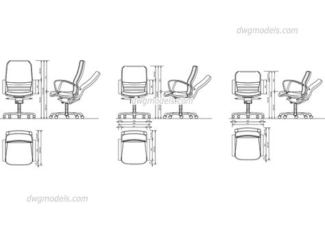 18 Office Chair Cad Block