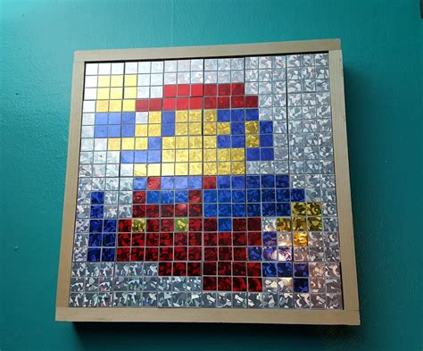 Rubiks Cube Pixel Art Wall Box 6 Steps With Pictures Instructables